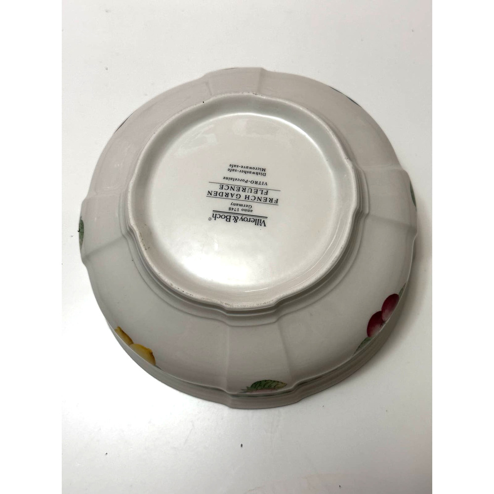Villeroy and Boch French Garden Fleurence Round Serving Bowl 8 1/4" - Picture 4 of 8